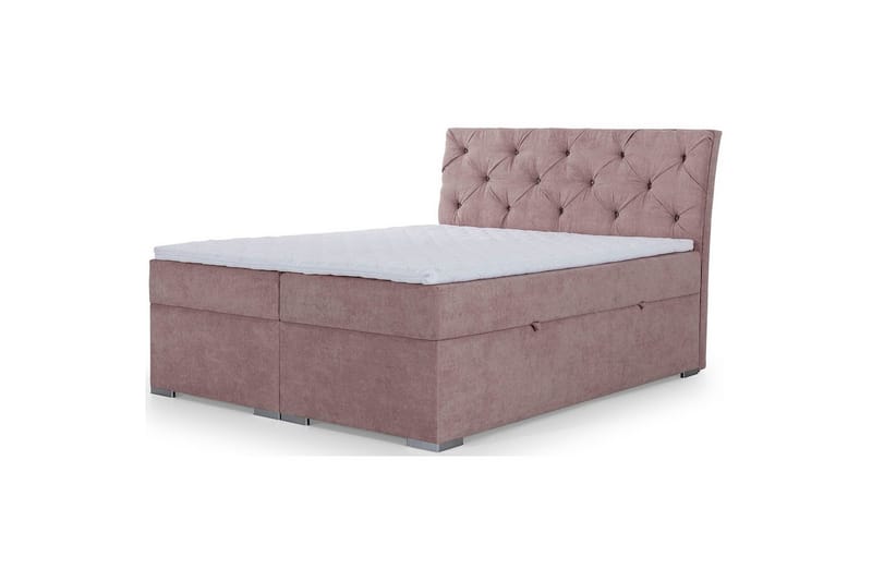 Box Spring Eltap Balvin - 140x200 cm, Soro 61, Rosa - Möbler - Säng - Kontinentalsäng