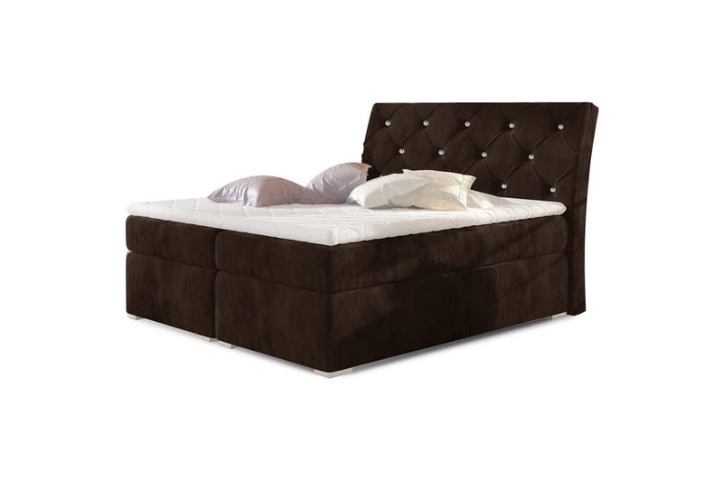 Box Spring Eltap Balvin - 160x200 cm, Kronos 06, Brun - Möbler - Säng - Kontinentalsäng