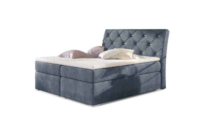 Box Spring Eltap Balvin - 160x200 cm, Omega 86, Blå - Möbler - Säng - Kontinentalsäng