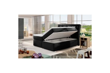 Box Spring Eltap Balvin - 160x200 cm, Soft 11, Svart - Möbler - Säng - Kontinentalsäng