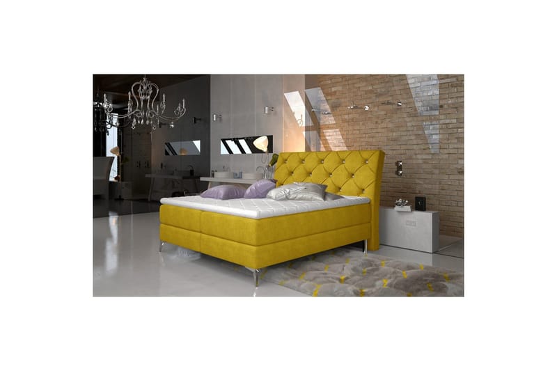 Boxfjäder Eltap Adel - 160x200 cm, Omega 68, Gul - Möbler - Säng - Kontinentalsäng