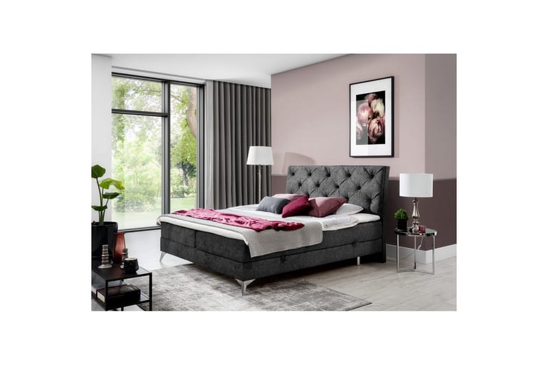 Boxfjäder Eltap Adel - 180x200 cm, Dora 95, Mörkgrå - Möbler - Säng - Kontinentalsäng