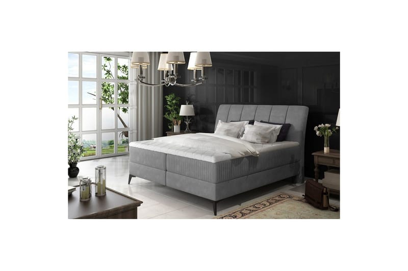 Boxfjäder Eltap Aderito - 140x200 cm, Paros 05, Paros 05 Pasy 2, Ljusgrå - Möbler - Säng - Kontinentalsäng