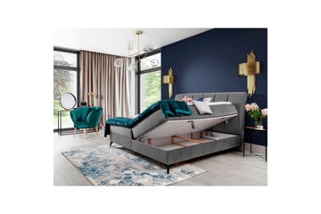 Boxfjäder Eltap Aderito - 180x200 cm, Jasmine 90, Grå - Möbler - Säng - Kontinentalsäng