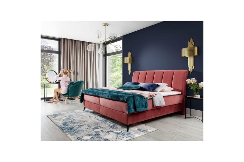 Boxfjäder Eltap Aderito - 180x200 cm, Kronos 29, Kronos 29 a0Pasy 2, Rosa - Möbler - Säng - Kontinentalsäng