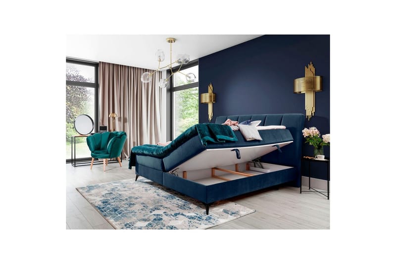 Boxfjäder Eltap Aderito - 180x200 cm, Monolith 77, Blå - Möbler - Säng - Kontinentalsäng