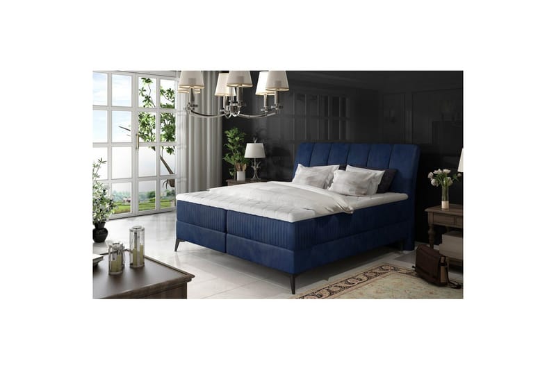 Boxfjäder Eltap Aderito - 180x200 cm, Monolith 77, Blå - Möbler - Säng - Kontinentalsäng