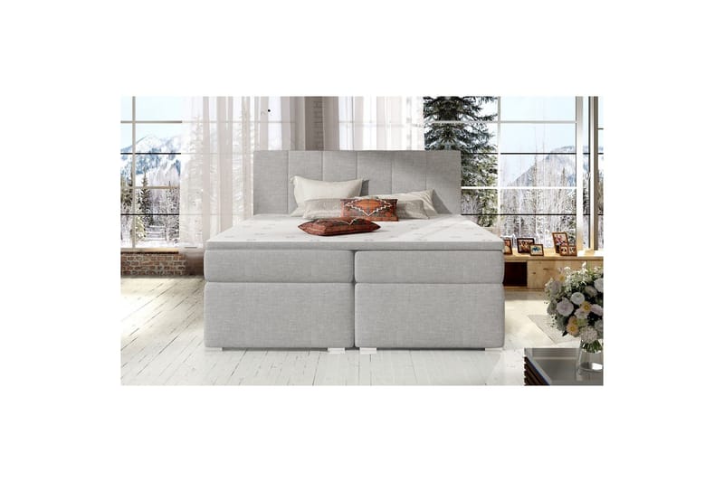 Boxspring Eltap Bolero, Sawana 21, Grå, 160x200 cm