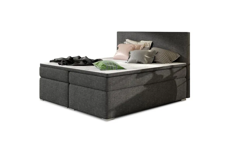 Boxspring Eltap Divalo - Sawana 05, Mörkgrå, 160x200 cm - Möbler - Säng - Kontinentalsäng