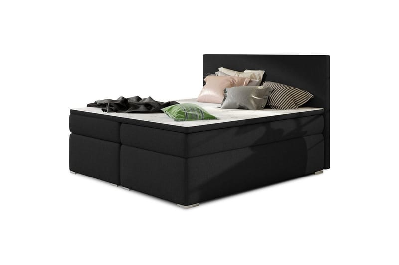 Boxspring Eltap Divalo - Sawana 14, Svart, 140x200 cm - Möbler - Säng - Kontinentalsäng