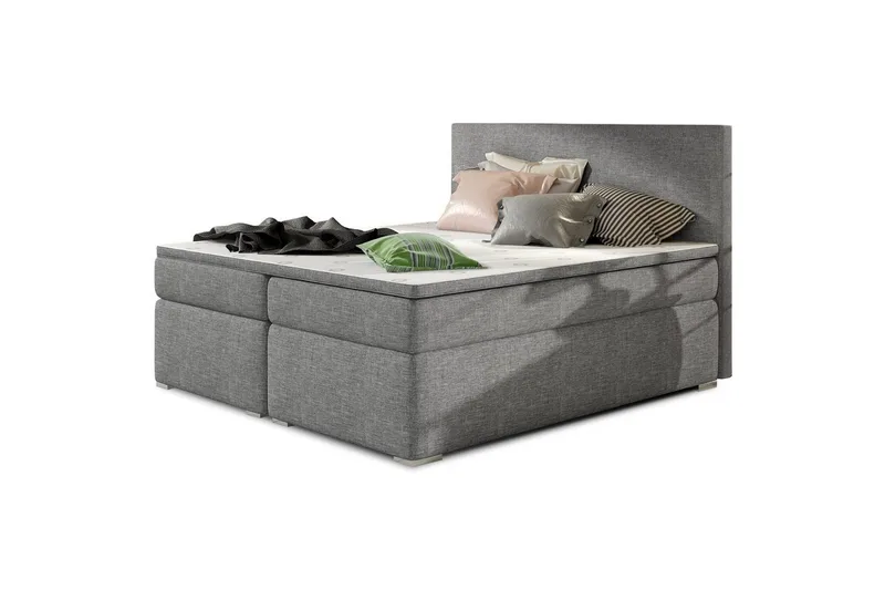 Boxspring Eltap Divalo - Sawana 21, Grå, 140x200 cm - Möbler - Säng - Kontinentalsäng
