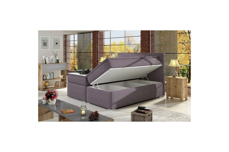 Boxspring Eltap Divalo - Soro 65, Rosa, 160x200 cm - Möbler - Säng - Kontinentalsäng