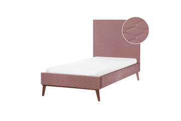 Braydon Sängram 90x200 cm - Rosa/Mörkt trä - Möbler - Säng - Sängram & sängstomme