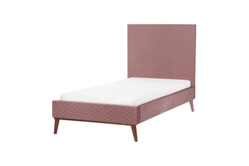 Braydon Sängram 90x200 cm - Rosa/Mörkt trä - Möbler - Säng - Sängram & sängstomme