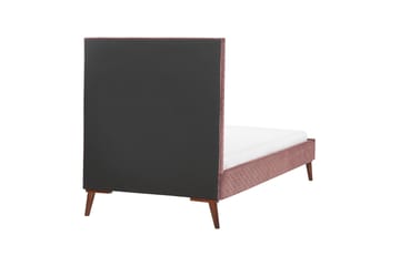 Braydon Sängram 90x200 cm - Rosa/Mörkt trä - Möbler - Säng - Sängram & sängstomme