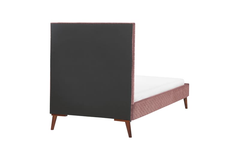 Braydon Sängram 90x200 cm - Rosa/Mörkt trä - Möbler - Säng - Sängram & sängstomme