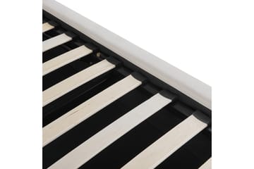 Braylon Sängram 180x200 cm i Sammet med Förvaring och Sänggavel - Vit - Möbler - Säng - Säng med förvaring