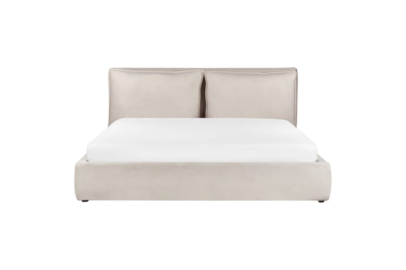 Braylon Sängram 180x200 cm i Tyg med Förvaring och Sänggavel - Beige - Möbler - Säng - Säng med förvaring