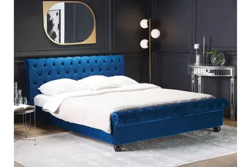 Bronson Sängram 180x200 cm - Blå/Mörkt trä - Möbler - Säng - Vattensäng