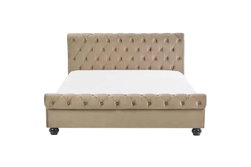 Bronson Vattensäng 160x200 cm - Beige/Mörkt trä - Möbler - Säng - Vattensäng