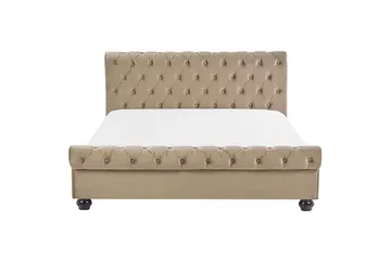 Bronson Vattensäng 180x200 cm - Beige/Mörkt trä - Möbler - Säng - Vattensäng