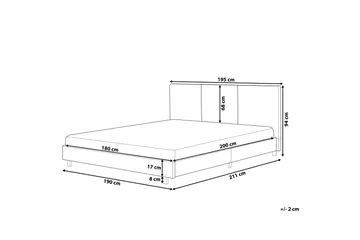 Brook Vattensäng 180x200 cm - Grå/Svart - Möbler - Säng - Vattensäng