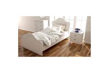 Brynor Sängram 70x180 cm - Matt Vit - Möbler - Säng - Sängram & sängstomme