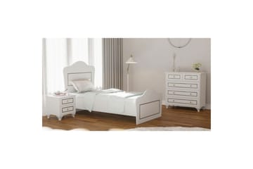 Brynor Sängram 90x190 cm - Matt Vit - Möbler - Säng - Sängram & sängstomme