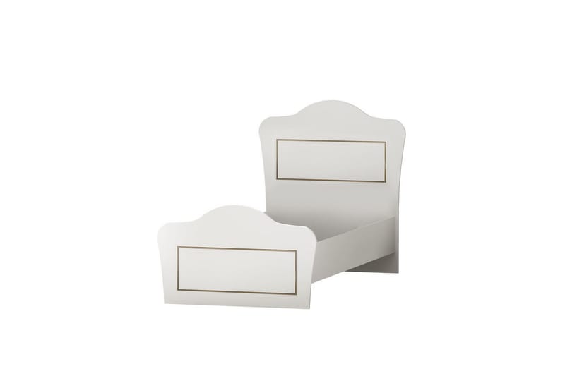 Brynor Sängram 90x190 cm, Matt Vit