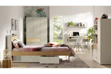 Buhan Möbelset För Sovrum - Beige/Brun - Möbler - Säng - Möbelset för sovrum