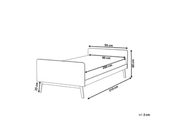 Burt Sängram 90x200 cm - Blå - Möbler - Säng - Sängram & sängstomme