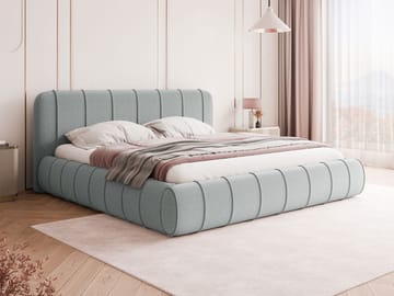 Calrosin Sängram 160x200 cm med Förvaring - Ljusgrå - Möbler - Säng - Säng med förvaring