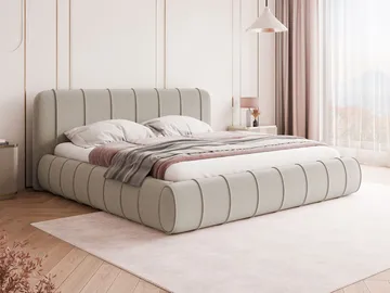 Calrosin Sängram 180x200 cm med Förvaring - Beige - Möbler - Säng - Säng med förvaring