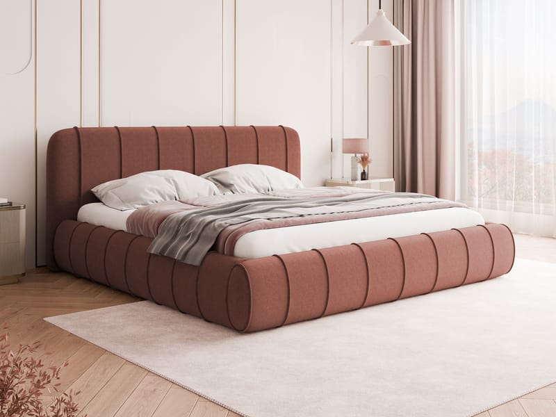 Calrosin Sängram 180x200 cm med Förvaring - Rosa - Möbler - Säng - Säng med förvaring