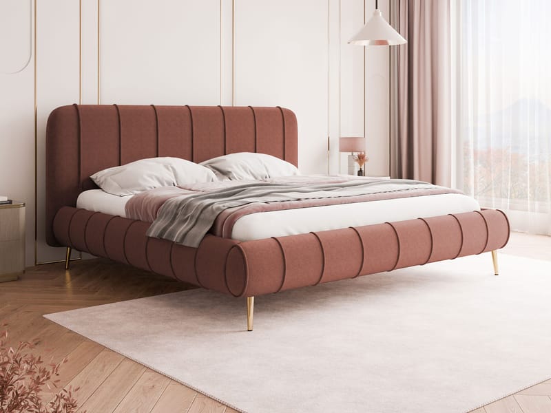 Calrosin Sängram på ben 200x200 cm med Förvaring - Rosa - Möbler - Säng - Säng med förvaring
