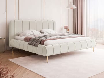 Calrosin Sängram på ben 160x200 cm med Förvaring - Vit - Möbler - Säng - Säng med förvaring