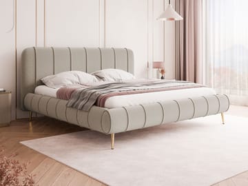 Calrosin Sängram på ben 140x200 cm med Förvaring - Beige - Möbler - Säng - Säng med förvaring