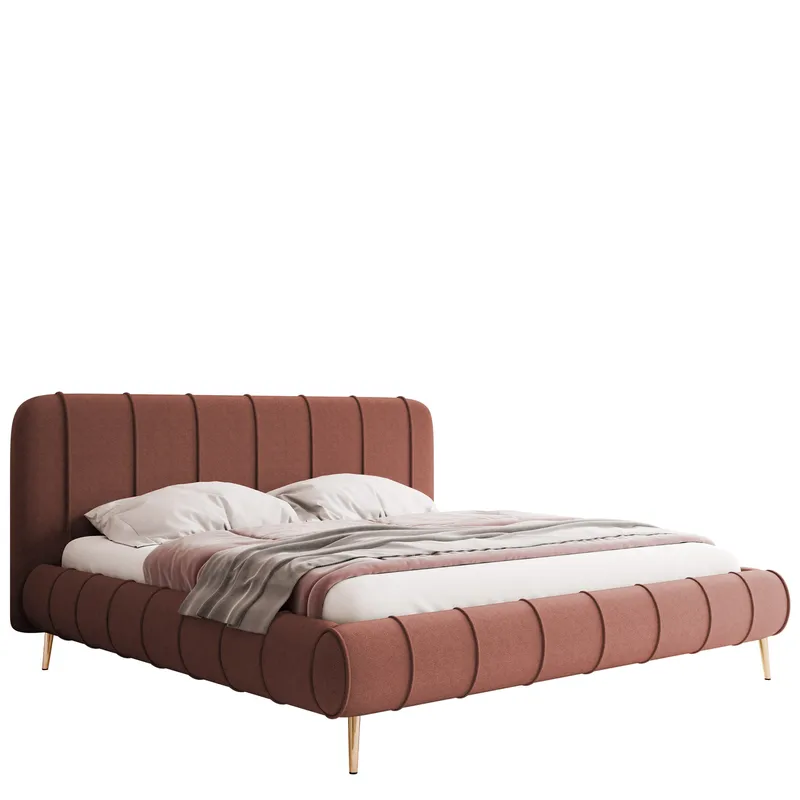 Calrosin Sängram på ben 200x200 cm med Förvaring, Rosa