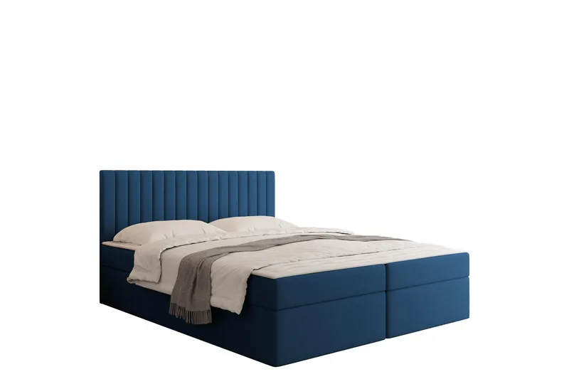 Calrosor Sängpaket Kontinentalsäng med Förvaring 140x200 cm - Blå - Möbler - Säng - Kontinentalsäng