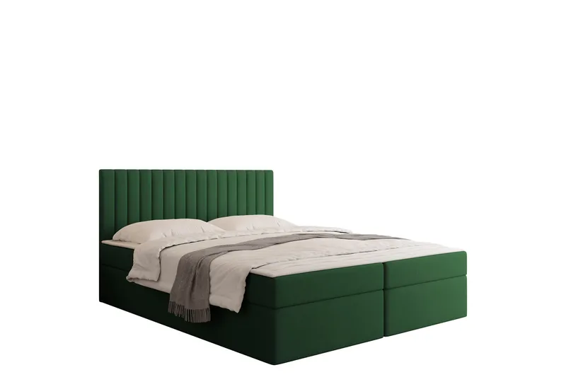 Calrosor Sängpaket Kontinentalsäng med Förvaring 140x200 cm - Grön - Möbler - Säng - Kontinentalsäng