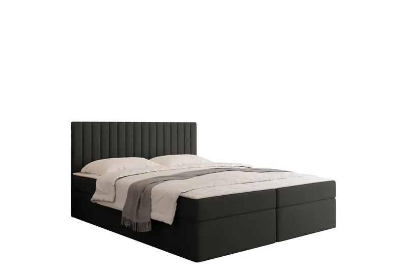 Calrosor Sängpaket Kontinentalsäng med Förvaring 140x200 cm - Svart - Möbler - Säng - Kontinentalsäng
