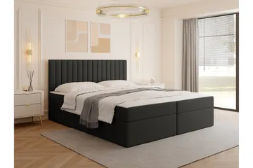 Calrosor Sängpaket Kontinentalsäng med Förvaring 140x200 cm - Svart - Möbler - Säng - Kontinentalsäng