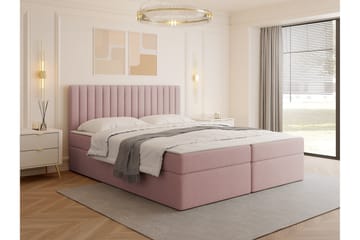 Calrosor Sängpaket Kontinentalsäng med Förvaring 160x200 cm - Rosa - Möbler - Säng - Kontinentalsäng