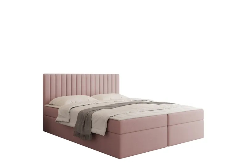 Calrosor Sängpaket Kontinentalsäng med Förvaring 180x200 cm - Rosa - Möbler - Säng - Kontinentalsäng