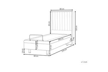 Carleigh Sängram 80x200 cm - Beige - Möbler - Säng - Ställbar säng