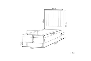 Carleigh Sängram 90x200 cm - Beige - Möbler - Säng - Sängram & sängstomme