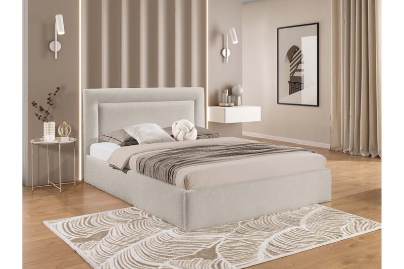 Carve Förvaringssäng - Beige - Möbler - Säng - Säng med förvaring