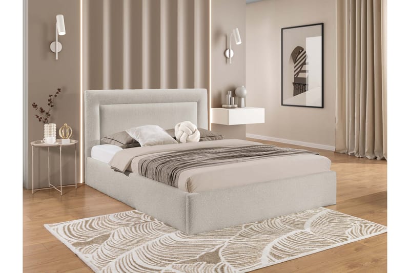 Carve Förvaringssäng - Beige - Möbler - Säng - Säng med förvaring