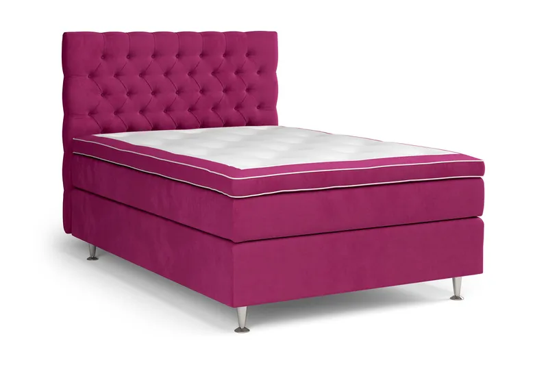 Celine Kontinentalsäng 120x200cm - Rosa/Sammet - Möbler - Säng - Kontinentalsäng