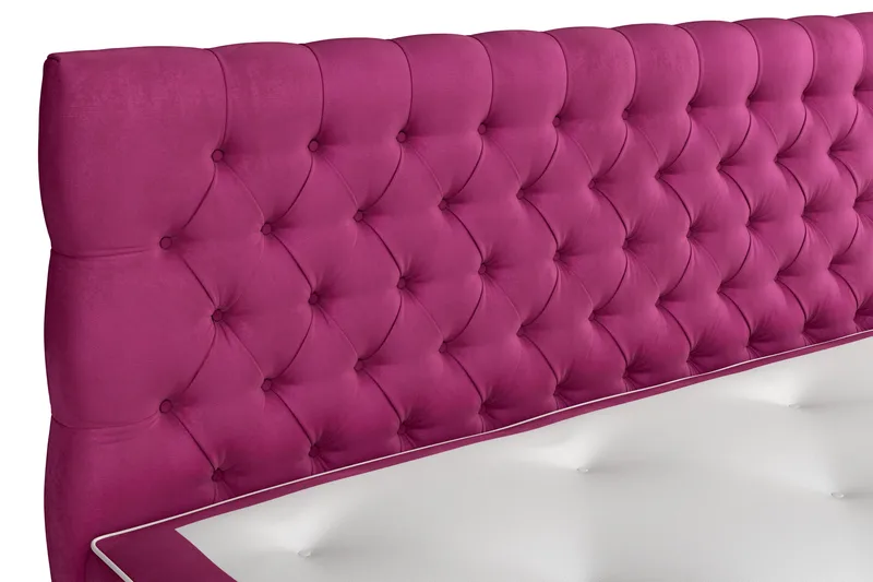 Celine Kontinentalsäng 160x200cm - Rosa/Sammet - Möbler - Säng - Kontinentalsäng